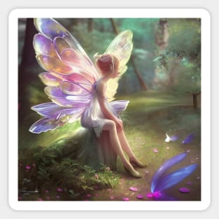 Resting Fairy Sticker